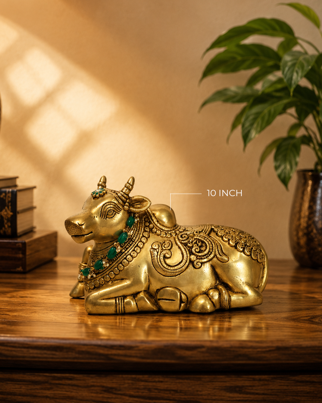 Brass Nandi 10 inch