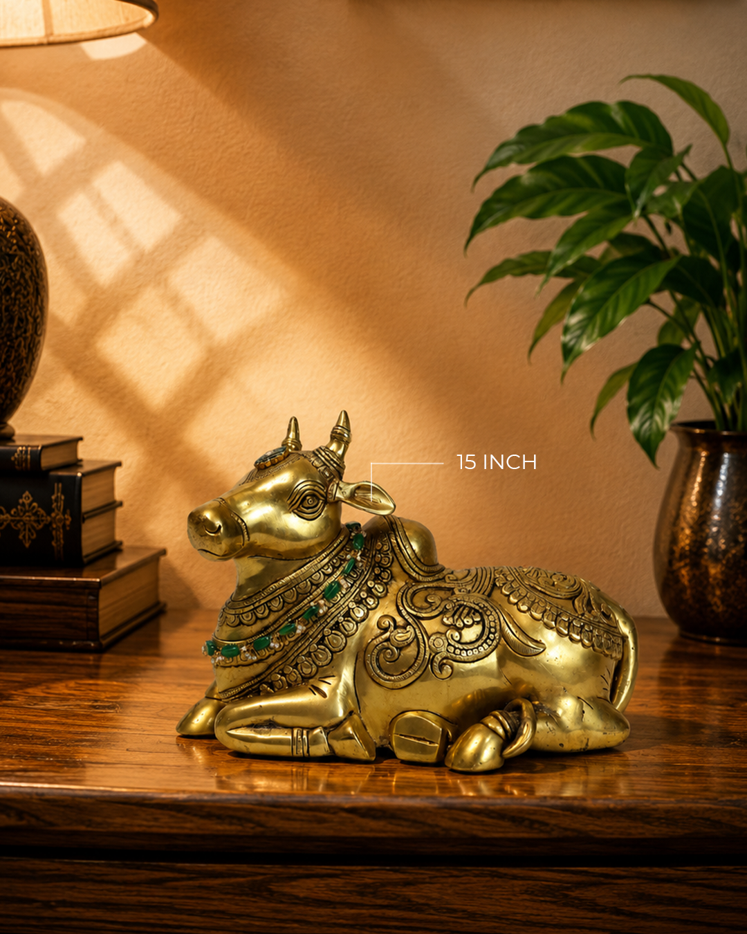 Brass Nandi 15 inch