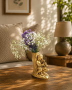 BRASS FLOWER VASE