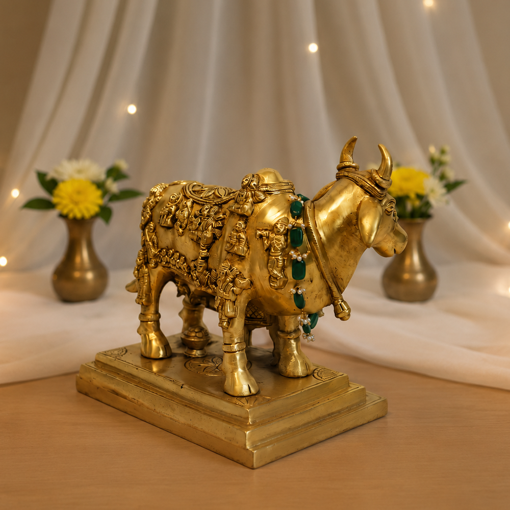 Brass kamdhenu Cow