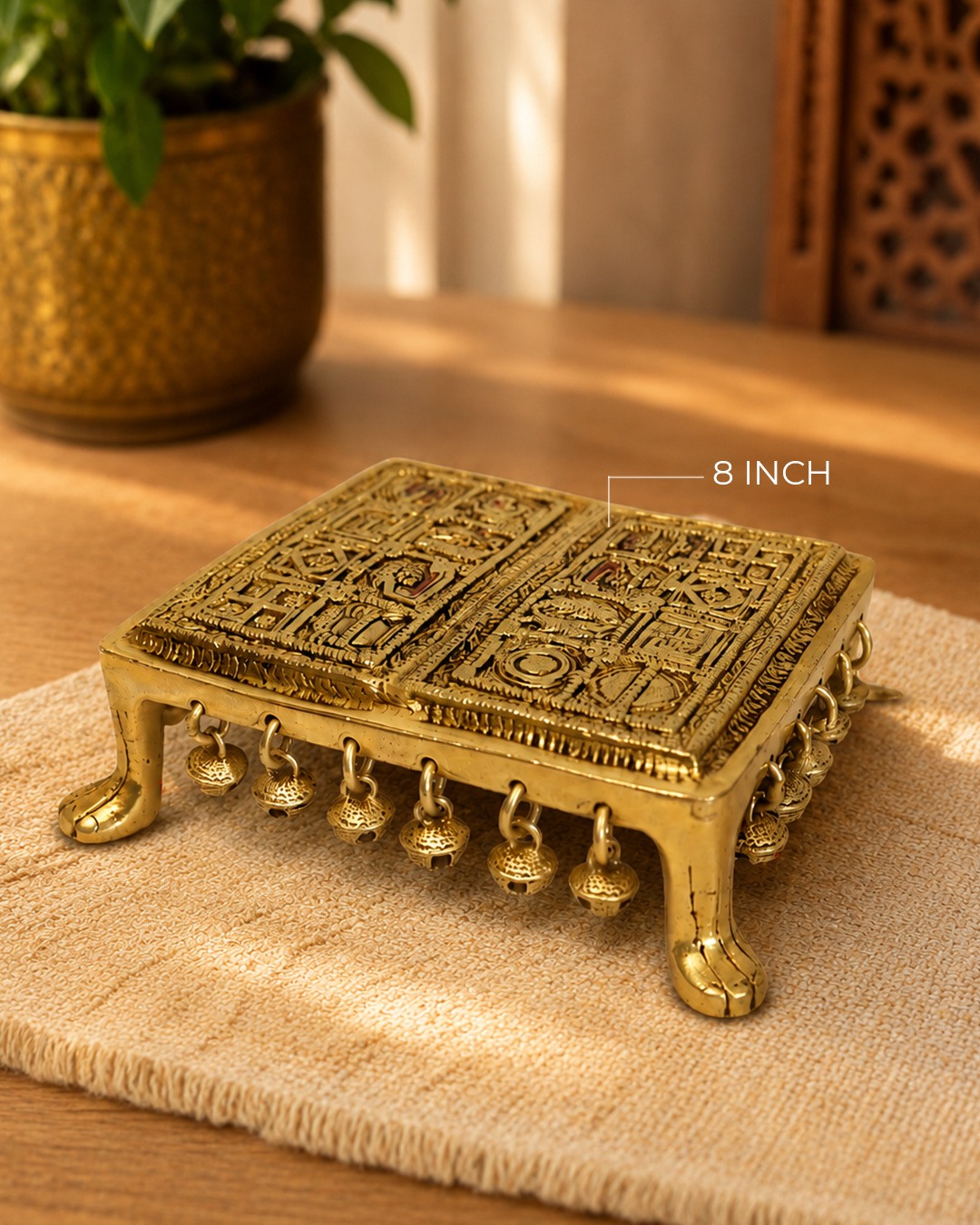 BRASS POOJA CHOWKI