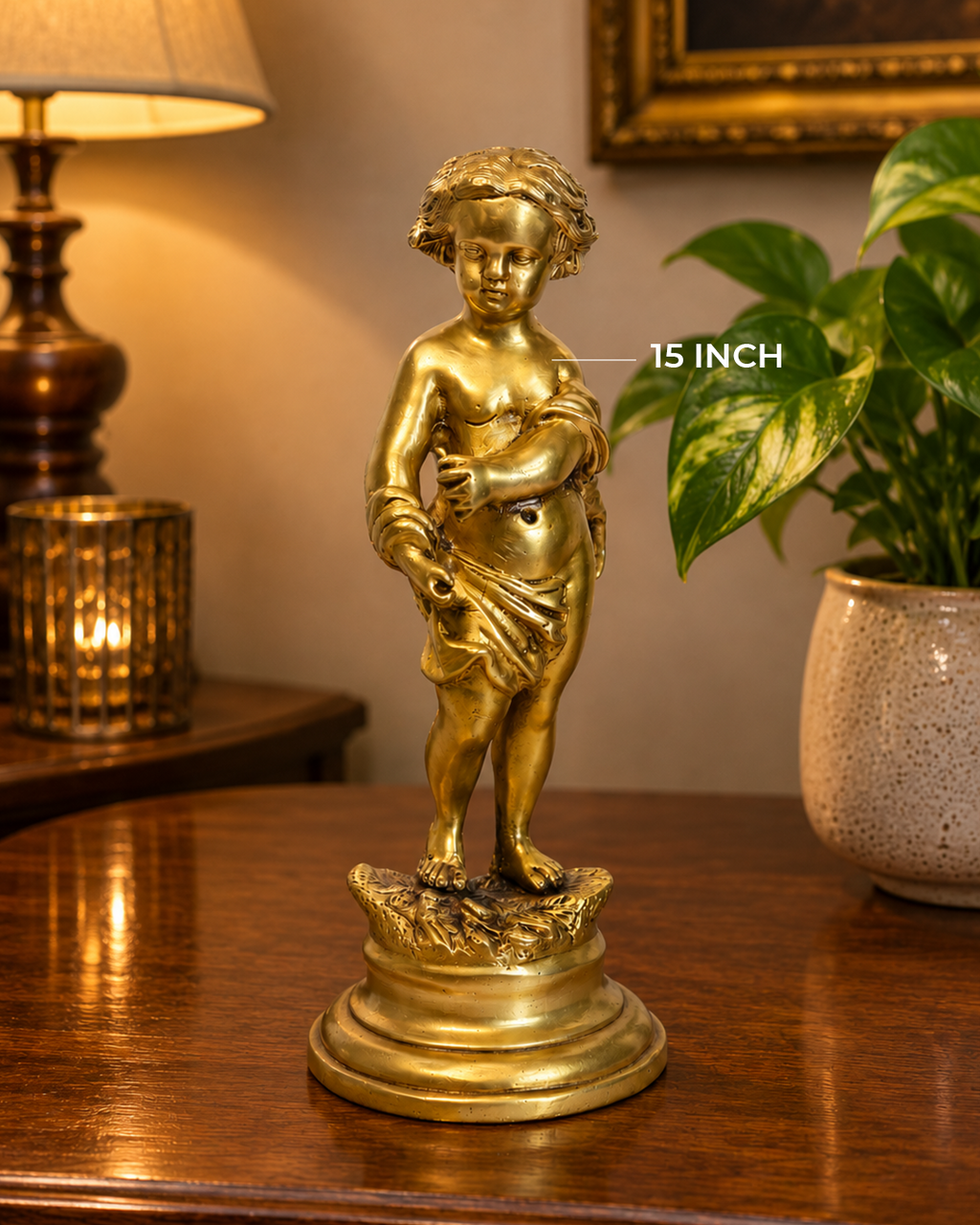 VINTAGE BRASS STATUE
