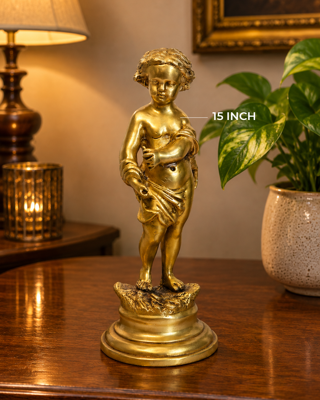 VINTAGE BRASS STATUE