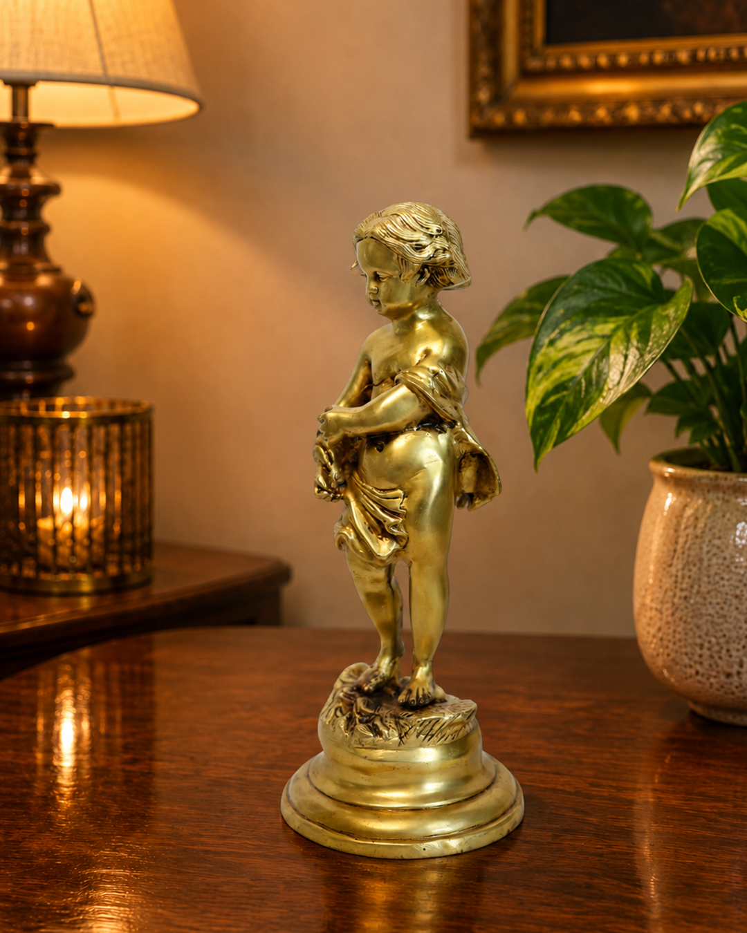 VINTAGE BRASS STATUE