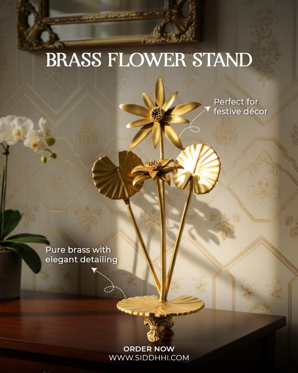 BRASS FLOWER STAND