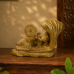Vishnu Laxmi brass idol